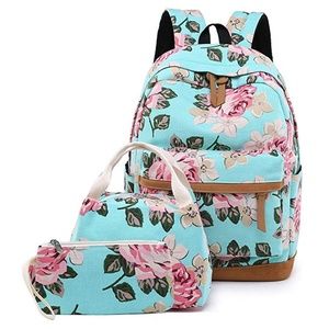 NEW! Floral Backpack, Lunch-bag, & Clutch Bundle